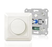 Aroidful Interruptor regulador de intensidad LED 220 V-240 V para bombillas LED de 5 W-400 W, regulable, interruptor de atenuación, protección segura, sin ruido