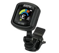 AROMA Afinador de Guitarra con Clip Recargable Afinador Cromático para Guitarra, Bajo, Ukelele, Violín, Mandolina