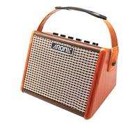 AROMA AG-15A AMPLIFICADOR 15 WATT 5" PARA CHITARRA ACUSTICA CON ENGRESO MICROFONO BATERÍA RECARGABLE INTEGRADA Y EFECTO ECHO