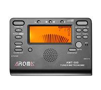 Aroma® AMT-580 3 en 1 multifunción Digital afinador metrónomo con 2 x Pilas AAA y Sonido Recogida para cromático, Guitarra, bajo, Ukelele, violín, Negro