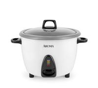 Aroma ARC-363-1NGB - Olla de arroz (3 tazas sin cocinar, 6 tazas), color plateado
