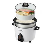 Aroma ARC-363-1NGB - Olla de arroz (3 tazas sin cocinar, 6 tazas), color plateado