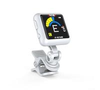 Aroma - Cargador digital con clip habilitado para instrumentos, compatible con modelos de guitarra, ukelele y violín (blanco)