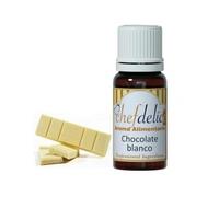 Aroma Concentrado Chocolate Blanco 10ml | Sin Gluten, Sin Lactosa y Sin Frutos Secos | Vegano | Sabor Intenso para Repostería y Bebidas