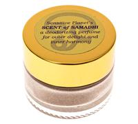 Aroma del planeta sensible del polvo de Samadhi: fragancia de desodorantes y personales totalmente naturales con sndalo tulsi rosa y clavo de 2 oz (