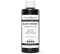 Aroma Depot Aceite aromático de coco, 4 oz. Aceite perfumado para la piel, ideal para velas, bombas de baño, mantecas corporales, cremas y lociones. U4 onzas líquidas (paquete de 1) Negro