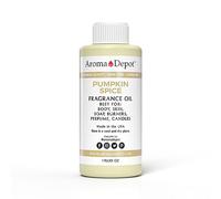 Aroma Depot Aceite de perfume de especias de calabaza de 1 onza para hacer, aceite corporal, jabón, fabricación de velas e incienso. Nuestra versión es de calidad premium sin diluir y sin alcohol