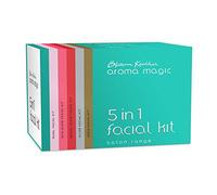Aroma Magic Juego facial 5 en 1 | El tratamiento facial de nácar iluminado, para novias, plata y oro, ayuda a tensar, revitalizar, nutrir y rejuvenecer la piel