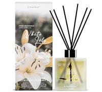 Aroma Naturals Difusor de Carrizo 100 ml, Fragancia de Interior para el Hogar de Larga Duración, Set de Regalos con Difusores de Carrizo para Mujer, Lirio Blanco