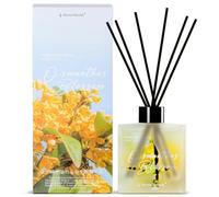 Aroma Naturals Difusor de Carrizo 100ml, Fragancia de Interior para el Hogar de Larga Duración, Difusores de Carrizo Set de Regalos para Mujeres, Flor de Osmanthus