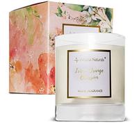 Aroma Naturals Vela perfumada, velas de aromaterapia para el hogar, velas de regalo para mujeres, velas decorativas en vidrio, cera de soja natural, 35 horas de tiempo de combustión (iris y azahar)