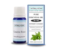 AromaFrequencies Vitali-Chi fuerza creativa para mejorar la creatividad y la eliminación de duda de sí mismo. AromaFrequencies de cristal azul 10ml botella