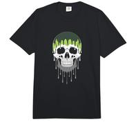Aromantic Goteo Cráneo Horror Orgullo Mes Oscuro EST Comfort Colors Adult Heavyweight T-Shirt