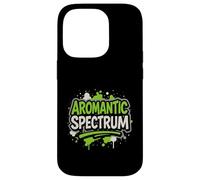 Aromantic Spectrum Aro Pride Verde Blanco LGBTQ+ Unisex Carcasa para iPhone 14 Pro