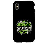 Aromantic Spectrum Aro Pride Verde Blanco LGBTQ+ Unisex Carcasa para iPhone X/XS