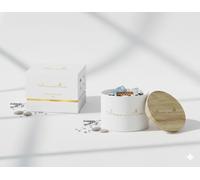 AROMÁNTICA ® Velas Aromáticas Premium 100% de Soja con Cristales Energéticos | Velas Decorativas que inundarán tu casa de un Aroma Celestial aun sin Encender (Jazmín)