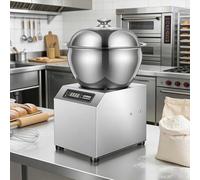 aromaoveite Amasadora Industrial, Amasadora Rotativa Doble, con Recipiente De Acero Inoxidable, Tapa Visible Y Temporizador, Apta para Restaurantes, Panaderías Y Pizzerías. 5KG