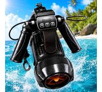 aromaoveite Mini Propulsor Submarino De 650 W, Scooter Acuático Impermeable con Doble Batería, 3 Modos De Control, Profundidad De 40 M, Kit Completo para Esnórquel, Entrenamiento En Piscina Y Sup