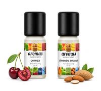Aromas Alimentarios Concentrados Pack 2 x 10 ml Cereza + Almendra Amarga | Esencias para Reposteria, Bebidas, Postres y Cocina