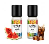 Aromas Alimentarios Concentrados Pack 2 x 10 ml Sandía + Cola | Esencias para Reposteria, Bebidas, Postres y Cocina