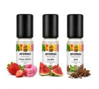 Aromas Alimentarios Concentrados Pack 3 x 10 ml Fresa Chicle + Sandía + Anís | Esencias para Reposteria, Bebidas, Postres y Cocina