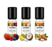 Aromas Alimentarios Concentrados Pack 3 x 10 ml Frutos Rojos + Piña Colada + Almendra Dulce | Esencias para Reposteria, Bebidas, Postres y Cocina