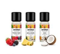 Aromas Alimentarios Concentrados Pack 3 x 10 ml Frutos Rojos + Piña Colada + Coco | Esencias para Reposteria, Bebidas, Postres y Cocina