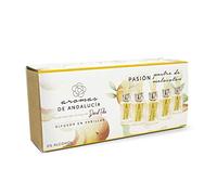 AROMAS DE ANDALUCIA Ambientador, Mikado, Varillas, Pasión por 5 rincones de Postre de Melocotón, Cristal 150ml 4.5x7.5x18 cm