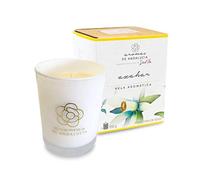 AROMAS DE ANDALUCIA, Vela Aromática, Cera de Soja, 100% Natural, Azahar, Cristal, 250 gr, Regalo Relajante (Azahar, 250)