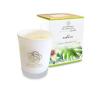 AROMAS DE ANDALUCIA, Vela Aromática, Cera de Soja, 100% Natural, Edén, Cristal, 250 gr, Regalo Relajante (Edén, 250)
