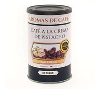 Aromas de Café - Café en Grano 100% Arábica - Café a la Crema de Pistacho - Formato de 100 gramos - Intensidad Suave - Sabor Dulce - Café en Verde Ligeramente Tostado