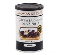 Aromas de Café - Café en Grano 100% Arábica - Café Crema Vainilla - Formato de 100 g - Intensidad Suave - Sabor Dulce - Café en Grano Natural Ligeramente Tostado