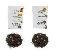Aromas de Té - Pack Tés Negros 200g -Té Negro Pakistaní + Té Turco - Sabores Especiados y Florales - Propiedades Digestivas