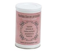 Aromas de Té, Té Infusión Rooibos, Infusión Natural, En Bolsitas, Sabor Suave y Dulce, Sin Teína, Adelgazante, Sin Gluten, 20 Pirámides