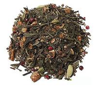 Aromas de Té - Té Verde Arcoiris - Elaborado con Ingredientes Naturales - Con Cardamomo, Canela, Trozos de Manzana, Rodajas de Naranja, Cilantro, Clavo y Pimienta Rosa -100 gr