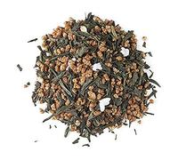 Aromas de Té - Té Verde Japonés Bancha - Té Verde Genmaicha - Con Arroz Pelado - Ideal para consumir por la mañana - Bebida Energizante Natural - Bajo en Teína - 40 gr.