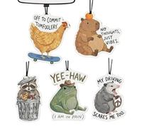 Aromas Para El Coche,5 Piezas Aroma de Larga Duración,Ambientador De Coche Con Aroma Agradable Y Mono - Para Interior De Vehículo SUV RV Sedán Furgoneta Mujeres Esposa Madre Adolescentes Chicas Conduc