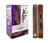 Aromasenses | 12 Cajetillas de Incienso Lavanda y Copal Vijayshree Golden Ancient Secrets Masala + 1 Tablilla Aromasenses - Natural | 15 gr x 12 cajetillas = 180 gr | Relajación | Meditación | Yoga