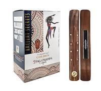 Aromasenses | 12 Cajetillas de Incienso Nagchampa y Copal Vijayshree Golden Ancient Secrets Masala + 1 Tablilla Aromasenses - Natural | 15 gr x 12 cajetillas = 180 gr | Relajación | Meditación | Yoga