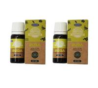 Aromasenses - 2 unds Aceite Esencial Ruda Ullas 10 ml - Quemador - Difusor - Velas Perfumadas (10 ml, ruda)