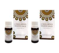 Aromasenses.- 2 unidades Aceite Esencial Salvia Blanca Puro Goloka 10 ML (Salvia Blanca)