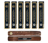 Aromasenses - 6 Cajetillas Incienso Black Nagchampa Anand - Natural y Ecologico - Hecho a Mano - Meditación - Relajación - Yoga + 1 Tablilla Aromasenses (6)