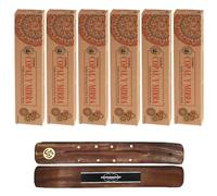 Aromasenses - 6 Cajetillas Incienso Goloka Organic Copal y Mirra - Incienso Natural 100% Masala - Relajación - Meditación - Yoga + 1 Tablilla Aromasenses (6, Copal y Mirra)
