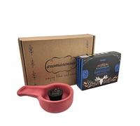 Aromasenses - Goloka Copa de Incienso en Resina contra Brujeria + 1 Soporte Cerámico - 6 Copas de Humo en Cada Cajetilla -Total 12 unds - Rituales - Sahumerios - Limpiezas Energeticas