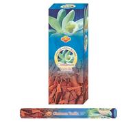 Aromasenses | Incienso Canela Vainilla Hexagonal Sac | Caja de 6 Tubos con 20 Varillas