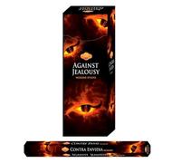 AROMASENSES | Incienso contra Envidia Sac | Set de Incienso de La India en Caja de 6 Tubos Hexagonales con 20 Varillas Cada Uno | Limpieza Energética Que Eleva tu Vibración