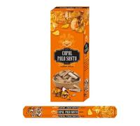 Aromasenses | Incienso Copal Palo Santo Hexagonal Sac | Caja de 6 Tubos con 20 Varillas