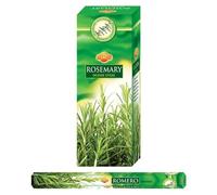 Aromasenses | Incienso de Romero Hexagonal Sac | Caja de 6 Tubos con 20 Varillas c/u | Fragancia Herbal y Purificante | Bienestar, Meditación y Energía Positiva | Calmante Natural | Aroma Prolongado