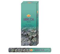 Aromasenses | Incienso de Ruda Hexagonal Sac | Caja de 6 Tubos con 20 Varillas c/u | Fragancia Herbal y Protectora | Ideal para Meditación, Bienestar y Protección Energética | Aroma Prolongado