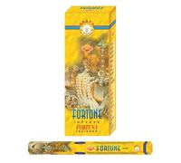 Aromasenses Incienso Fortuna Hexagonal Sac - Caja de 6 Tubos con 120 Varillas | Atracción de Buena Suerte, Prosperidad y Energía Positiva | Aromático, Esotérico y Duradero